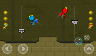 Red and Blue Stickman : Animation Parkour screenshot 0