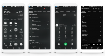 Simple Dark Theme LG G6 V20 G5 screenshot 1