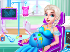Ice Princess Pregnant Mom and Baby Care Games screenshot 7