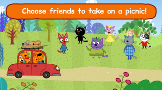 Kid-E-Cats: Picnic with Three Cats・Kitty Cat Games screenshot 1