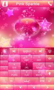 Pink Sparkle GO Keyboard Theme screenshot 4