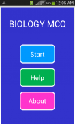 Advanced level Biology MCQ screenshot 0