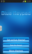 Teclado azul para Android screenshot 0