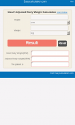 Ideal Body Weight Calculator screenshot 0