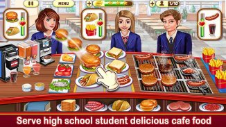 Chica café escuela secundaria: juego cocina screenshot 6