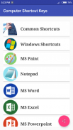 Computer Shortcut Keys screenshot 1