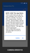 Camera Error Fix - Quick fix screenshot 3