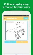 Easy Dinosaurs Drawing Tutorial Step by Step screenshot 2