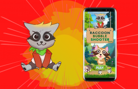 Raccoon Bubble Shooter Games screenshot 0