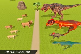 leone selvaggio vs dinosauro: battaglia dell'isola screenshot 3
