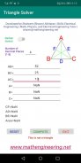 Triangle Solver Free ( Solves any triangle) screenshot 0