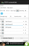 POTV EJuice ELiquid Calculator screenshot 3