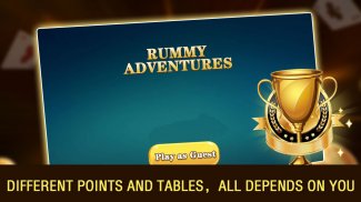 Rummy adventures card game onl screenshot 1