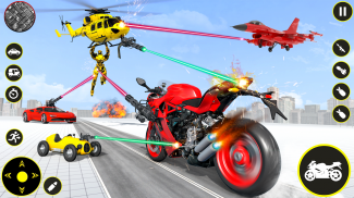 बाइक रोबोट कार ट्रांसफॉर्म गेम screenshot 0