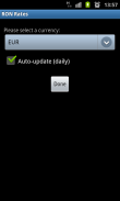 RON Exchange Rates Widget screenshot 0
