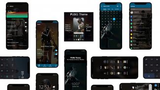 Dark PBG Theme for Huawei screenshot 1