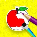 Fruits & Vegetable Coloring Bo Icon
