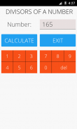 Divisors of a Number screenshot 0