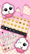 Sweet Donut Pink Drip Keyboard Theme screenshot 3