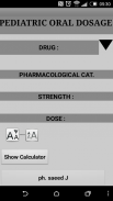 PEDIATRIC ORAL DOSAGE screenshot 0