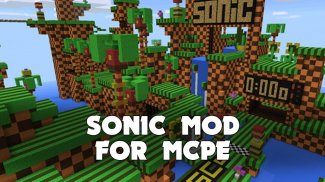 Sonik Mod for Minecraft PE & Hedgehog Map screenshot 0