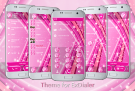 Dialer Sparkling Pink Theme for Drupe or ExDialer screenshot 1