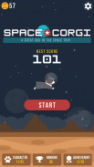 Space Corgi - Dog jumping space travel game screenshot 0