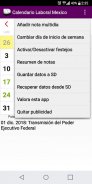 Calendario Laboral 2014 México screenshot 5