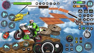 Impossible Mega Ramp Moto Bike Rider: Superhero 3D screenshot 0