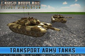 Tank Kargo Uçak Uçuş Sim screenshot 1