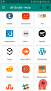 Todas as mídias sociais Lite em um aplicativo. screenshot 1