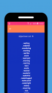 English Adjectives List screenshot 1