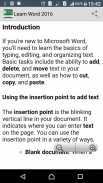 Learn Word 2016 FULL screenshot 1