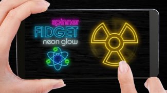 Fidget spinner neon glow screenshot 1