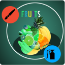 Paint fruits Icon