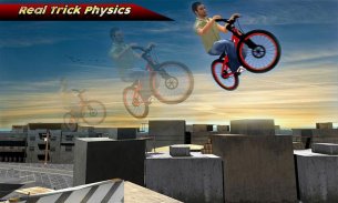 Rooftop Stunt Man Bike Rider screenshot 2