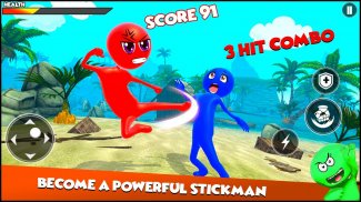 Super Hero Stickman Fight Game screenshot 0