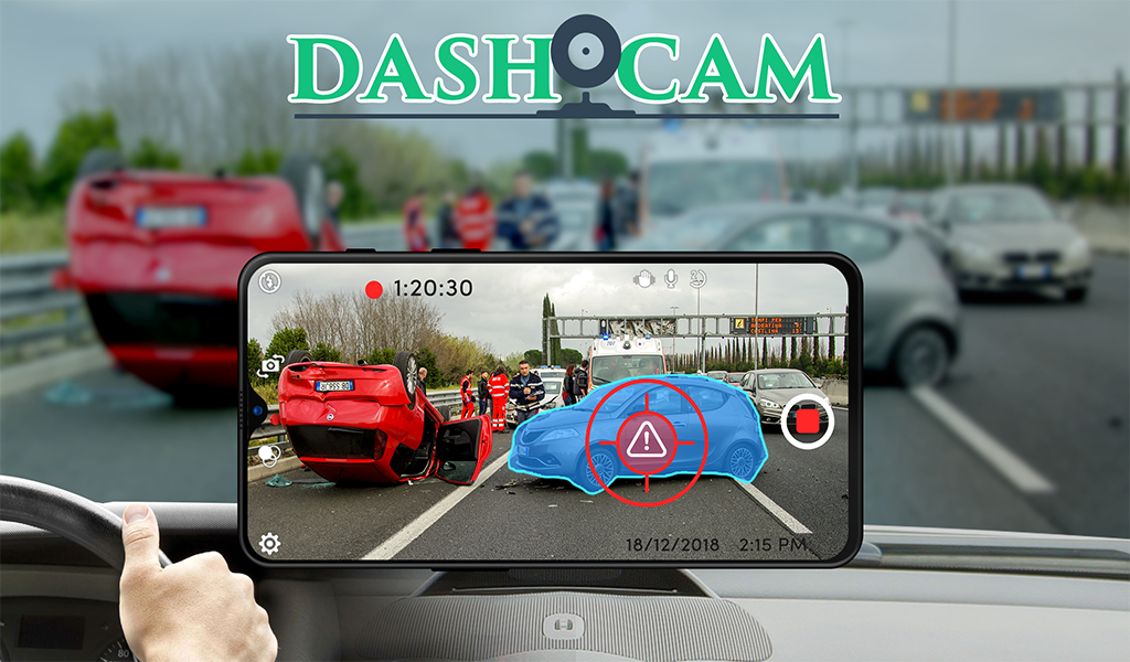 car dash cam with speedometer