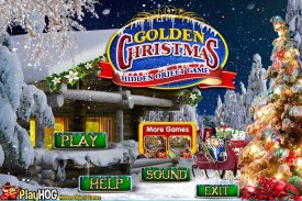 Challenge #168 Golden Christmas Free Hidden Object screenshot 0