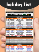 2020 Calendar - 2020 कैलेंडर screenshot 2