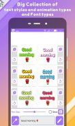 Editable animated text Gif -Vi screenshot 1