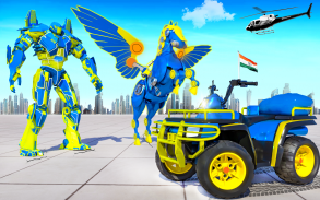 Horse Robot ATV Quad Bike Transform Robot Games screenshot 0