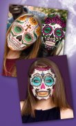 Mexican Skull Mask – Halloween Makeup Face Editor screenshot 1