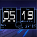 Honeycomb Weather Clock Widget Icon
