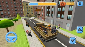 Blocky Vegas Crime Simulator:Prisoner Survival Bus screenshot 0