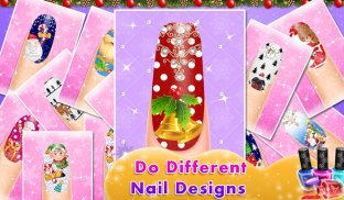 Christmas Doll Nail Art Salon screenshot 1