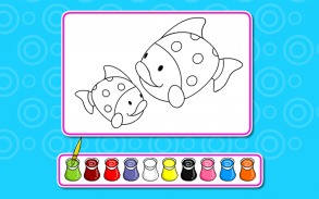 Coloring Game-Cute Fish screenshot 1