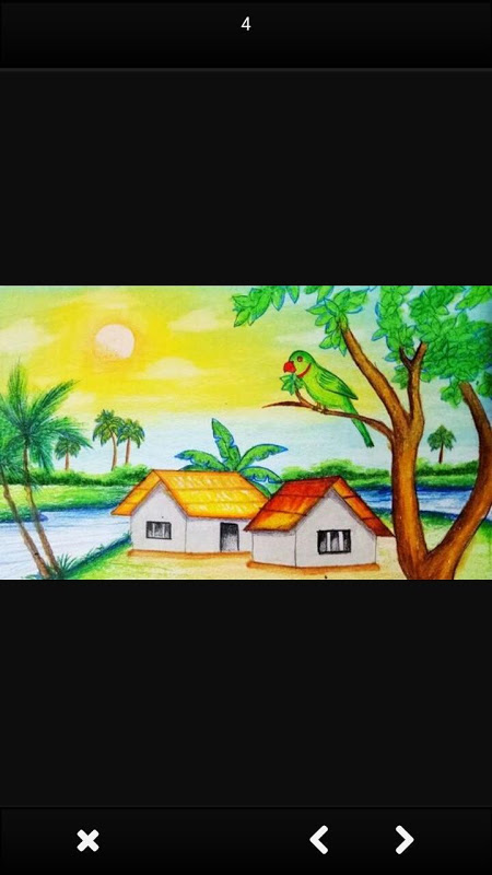 Oil Pastel Scenery Drawing|| Scenery Drawing Easy|| Landscape Drawing Step  by step - YouTube