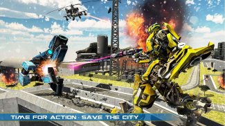 Mega Robot Transformation War : Train Robot Games screenshot 3