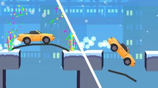 Draw Bridge Games: Save Car screenshot 1